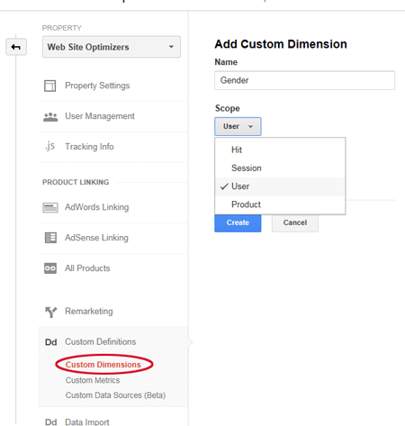 Adding a Custom Dimension in Universal Analytics