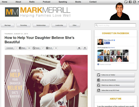 Merrill blog with Facepile