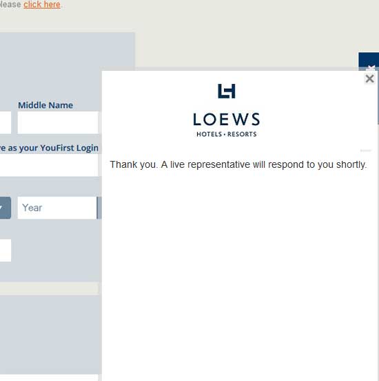 Loews Chat Response