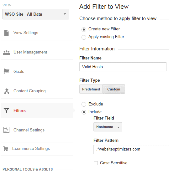 Setting Up A Valid Hosts Filter