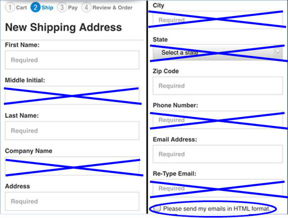 Get rid of unnecessary form fields